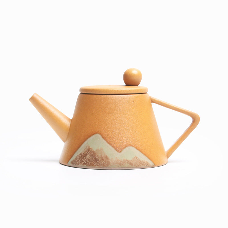Teapot Ceramic Single Pot Underglaze Color Set Japanese Household