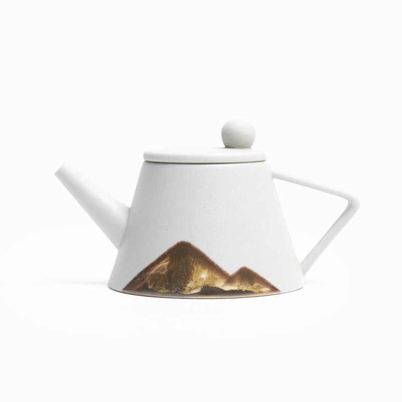 Teapot Ceramic Single Pot Underglaze Color Set Japanese Household