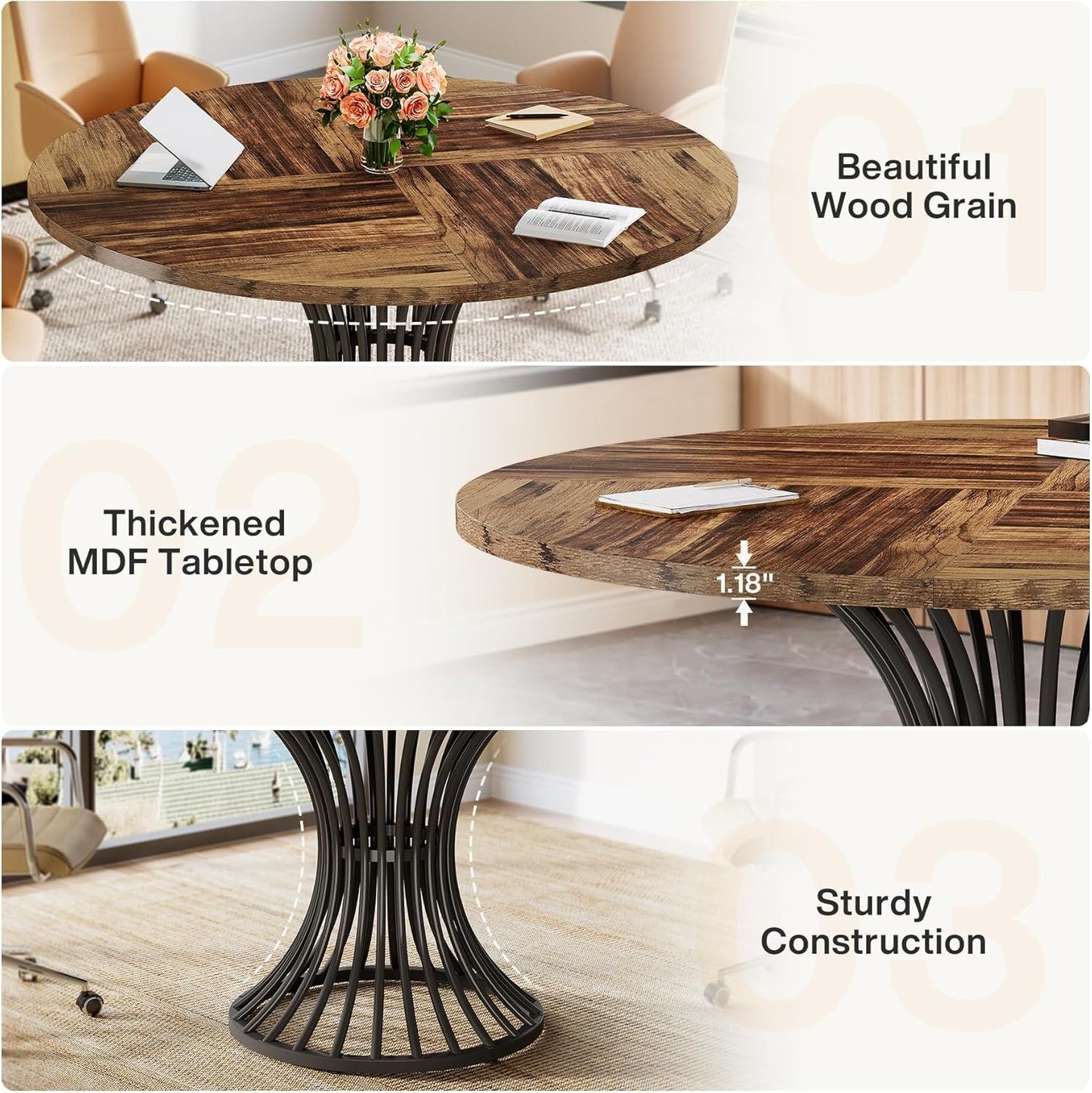 Dining Table Storage Desk Kitchen Table